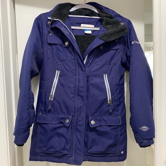 Columbia Jacket, boy, multiple pockets and adjustable hoodie, size 10/12 - Picture 2 of 5